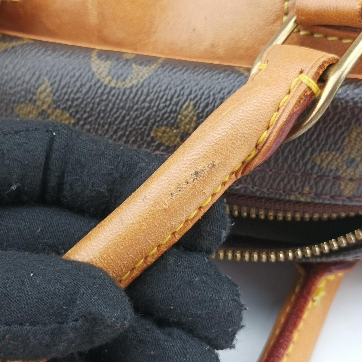 Pre-owned Louis Vuitton DEAUVILLE brown Monogram Canvas M47270 handbag | stylenewstar
