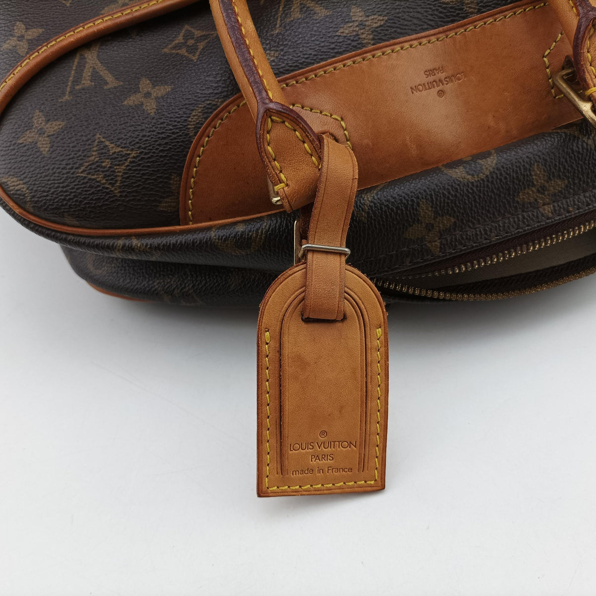 Pre-owned Louis Vuitton DEAUVILLE brown Monogram Canvas M47270 handbag | stylenewstar