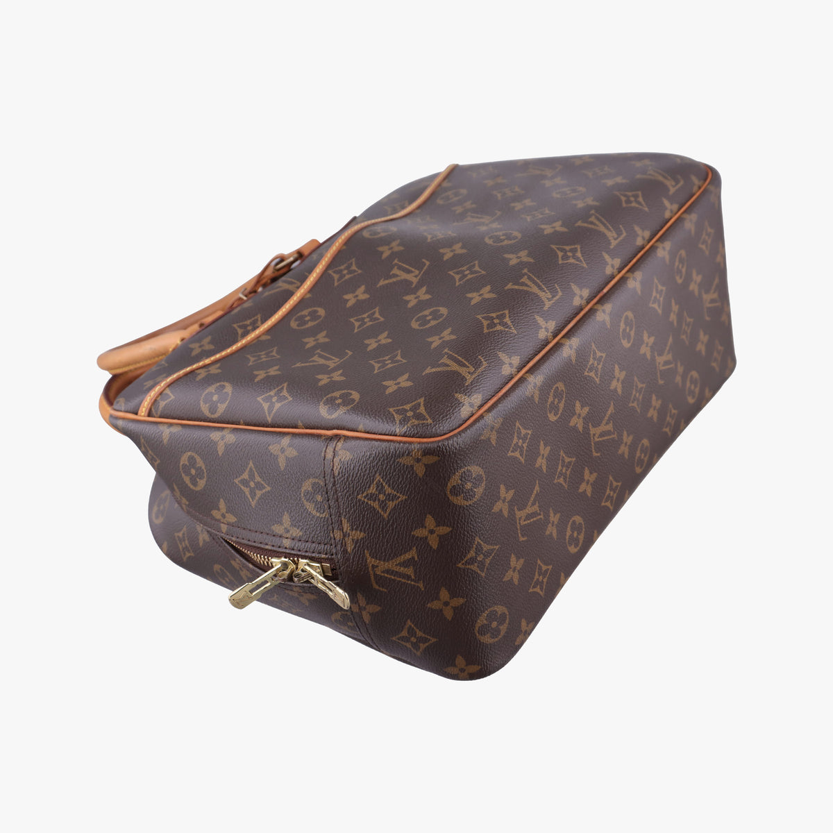 Pre-owned Louis Vuitton DEAUVILLE brown Monogram Canvas M47270 handbag | stylenewstar