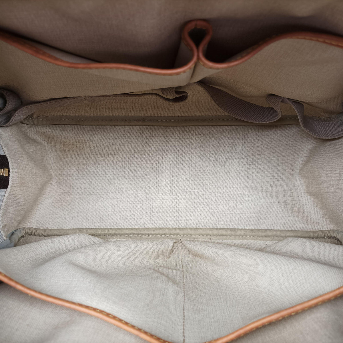 Pre-owned Louis Vuitton DEAUVILLE brown Monogram Canvas M47270 handbag | stylenewstar