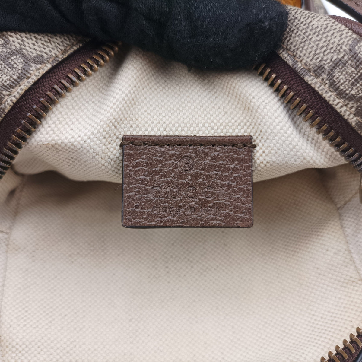 Vintage Gucci Neo Vintage Mini Beige×Brown PVC coated canvas 658556 shoulderbag | stylenewstar