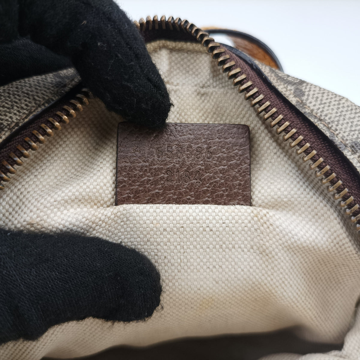 Vintage Gucci Neo Vintage Mini Beige×Brown PVC coated canvas 658556 shoulderbag | stylenewstar