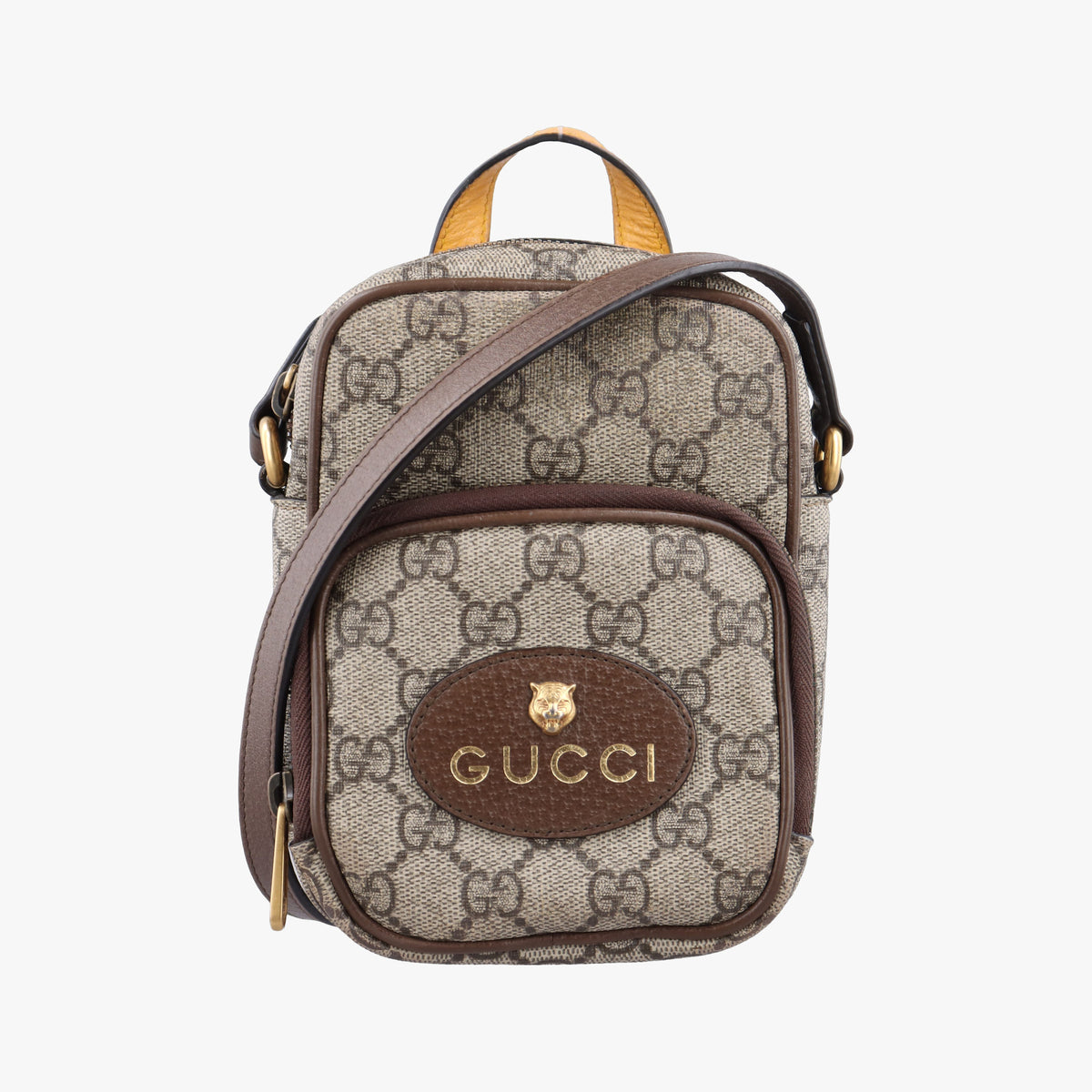 Vintage Gucci Neo Vintage Mini Beige×Brown PVC coated canvas 658556 shoulderbag | stylenewstar