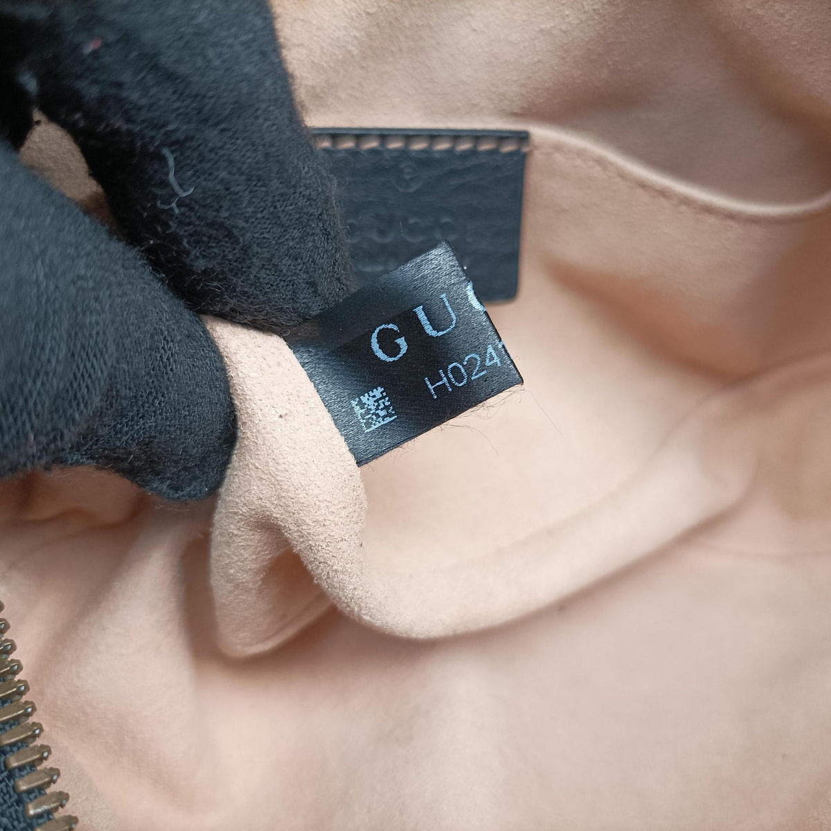 Vintage Gucci GG Marmont Black Leather 476434 bum bag/waist bag | stylenewstar