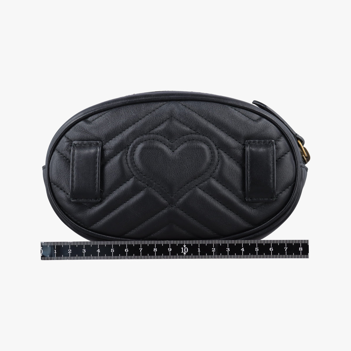 Vintage Gucci GG Marmont Black Leather 476434 bum bag/waist bag | stylenewstar