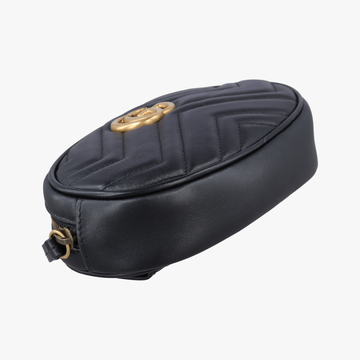 Vintage Gucci GG Marmont Black Leather 476434 bum bag/waist bag | stylenewstar