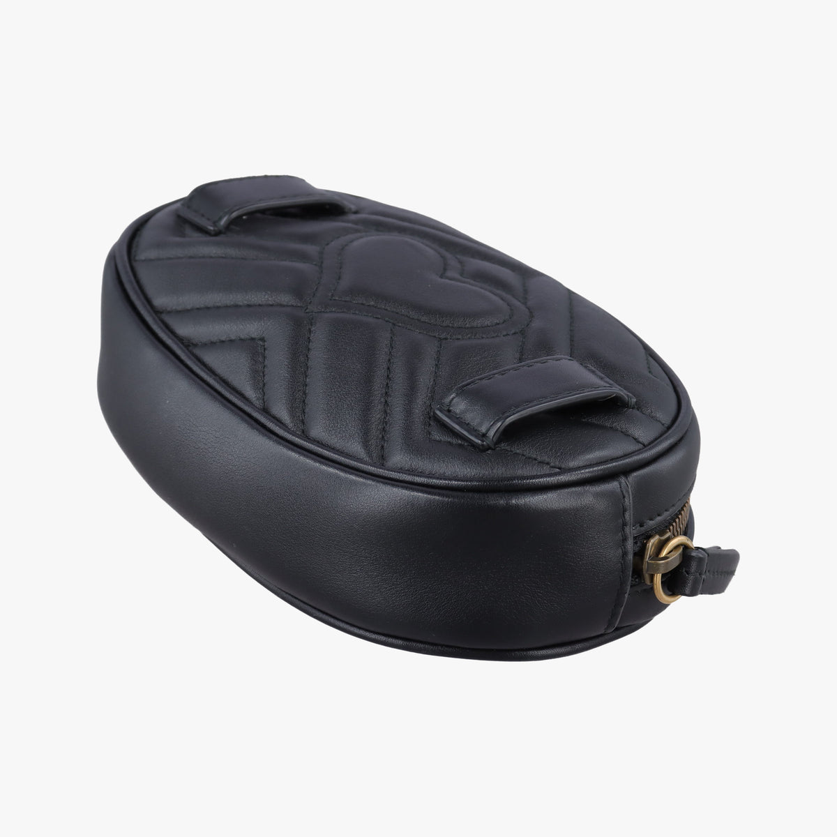 Vintage Gucci GG Marmont Black Leather 476434 bum bag/waist bag | stylenewstar