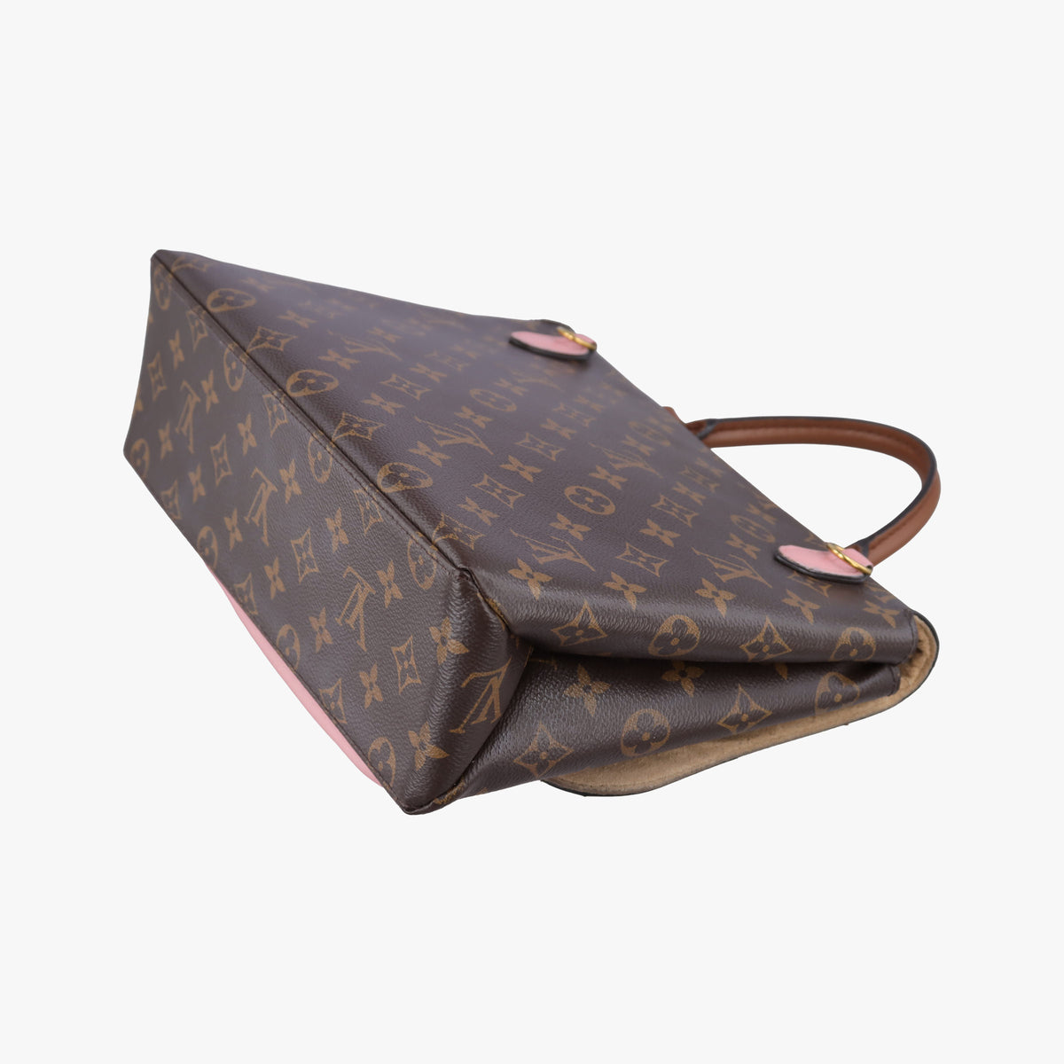 Vintage Louis Vuitton MARIGNAN brown×Rose Poodle Monogram Canvas×calf leather M43960 shoulderbag | stylenewstar