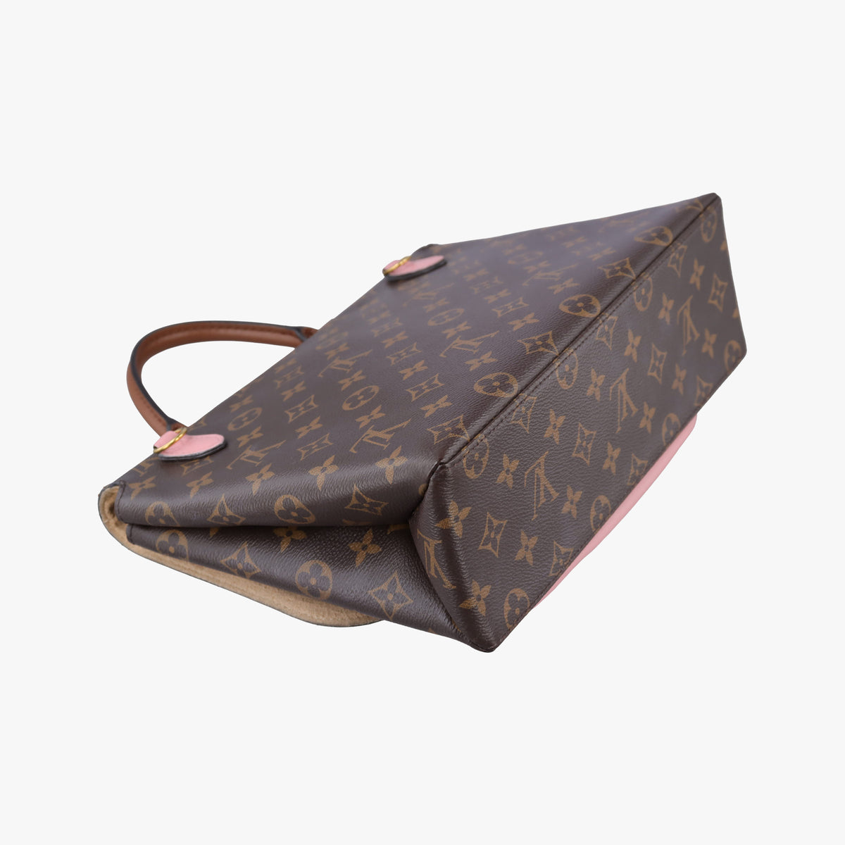 Vintage Louis Vuitton MARIGNAN brown×Rose Poodle Monogram Canvas×calf leather M43960 shoulderbag | stylenewstar