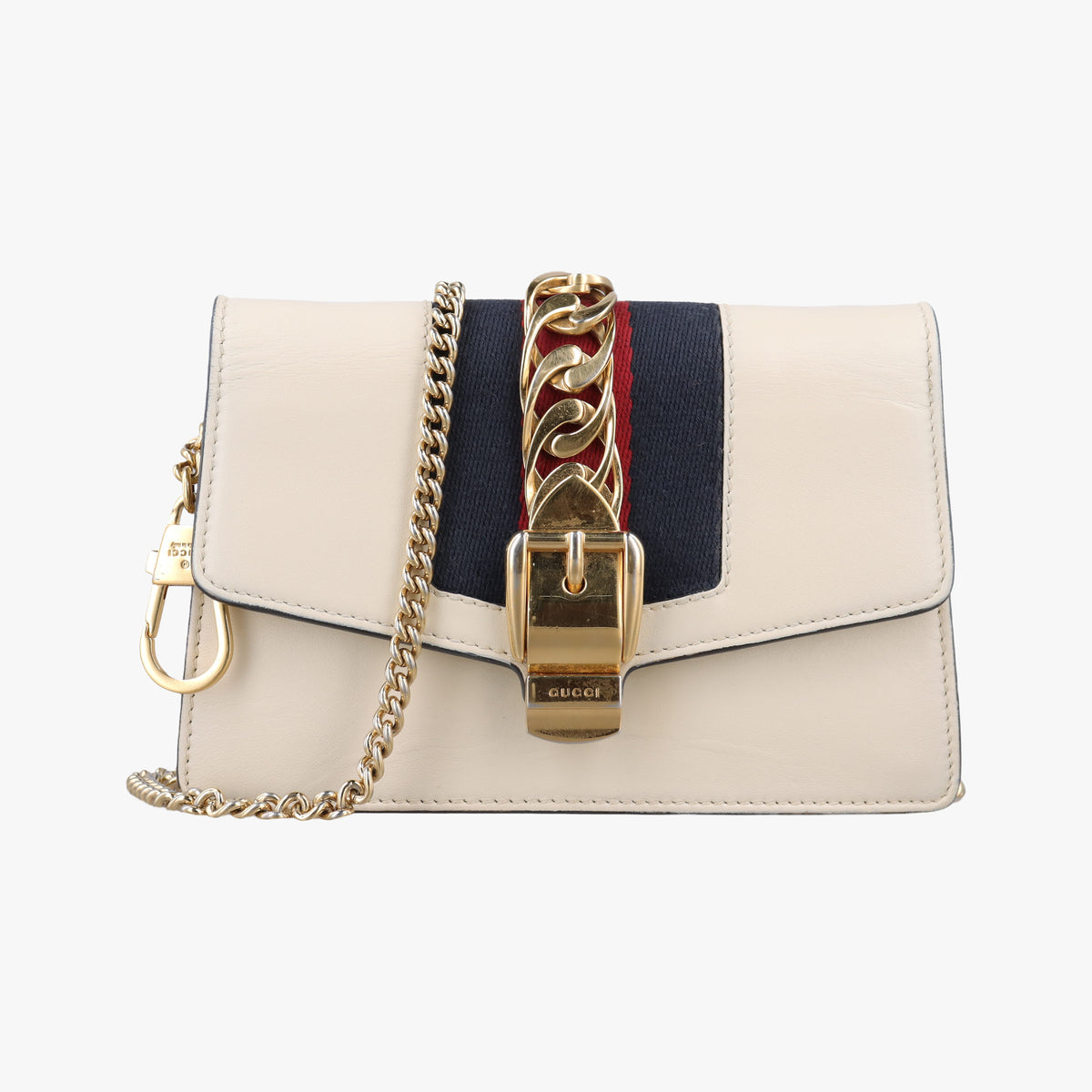 Secondhand Gucci Sylvie White Leather 494646 shoulderbag | stylenewstar