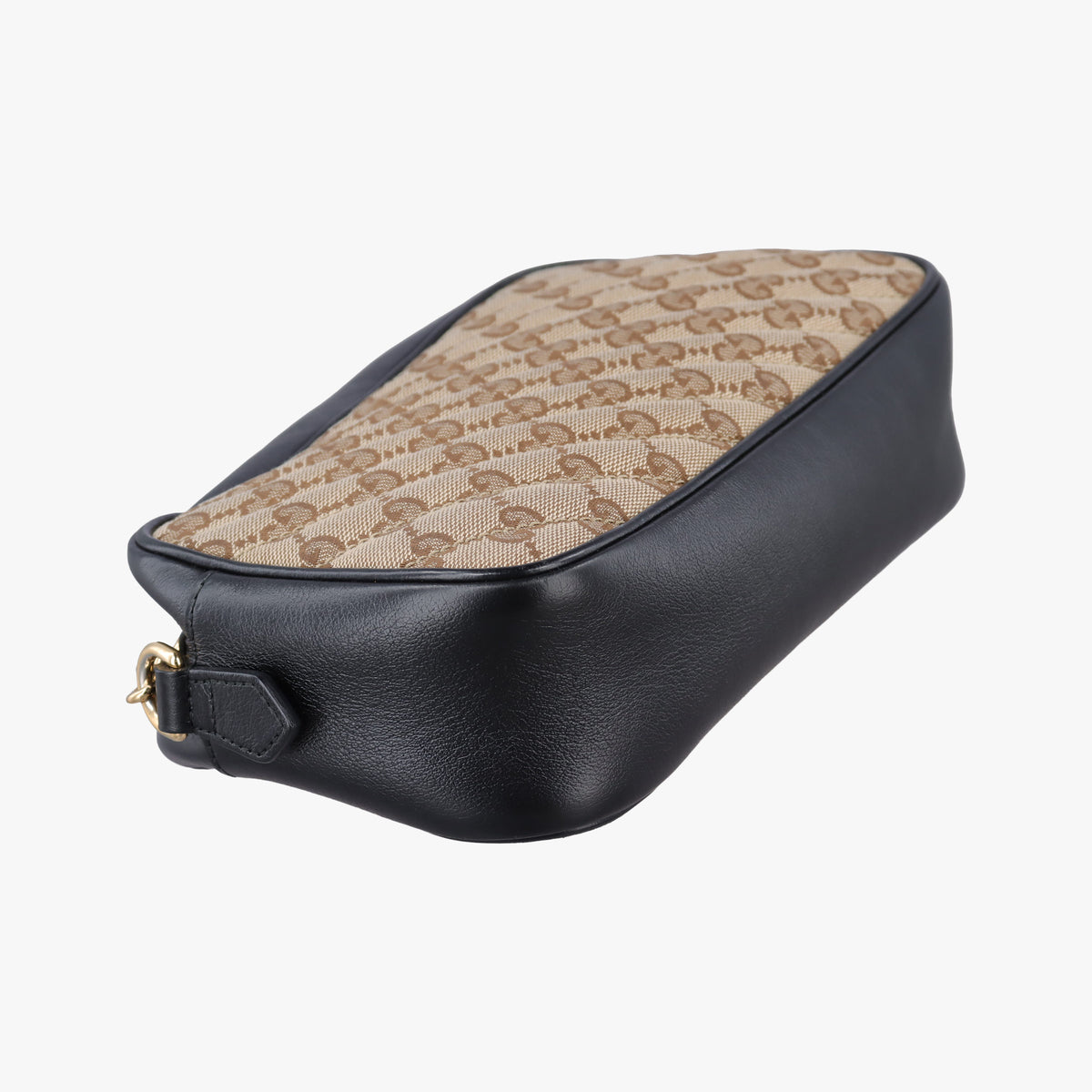 Secondhand Gucci GG Marmont Black×beige Canvas×Leather 447632 shoulderbag | stylenewstar
