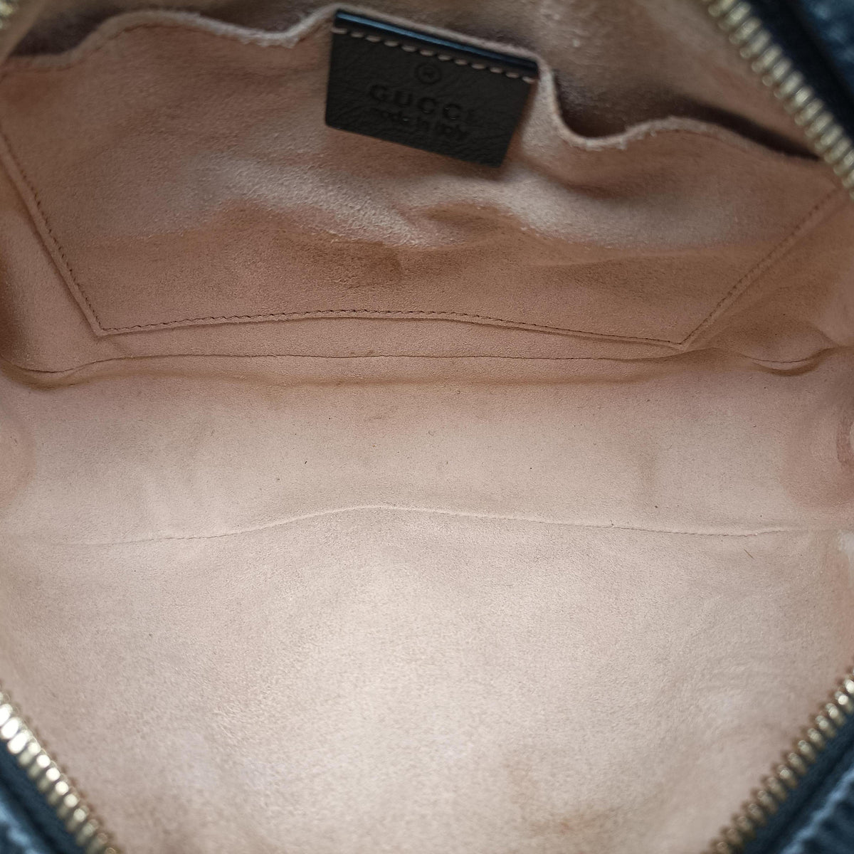 Secondhand Gucci GG Marmont Black×beige Canvas×Leather 447632 shoulderbag | stylenewstar