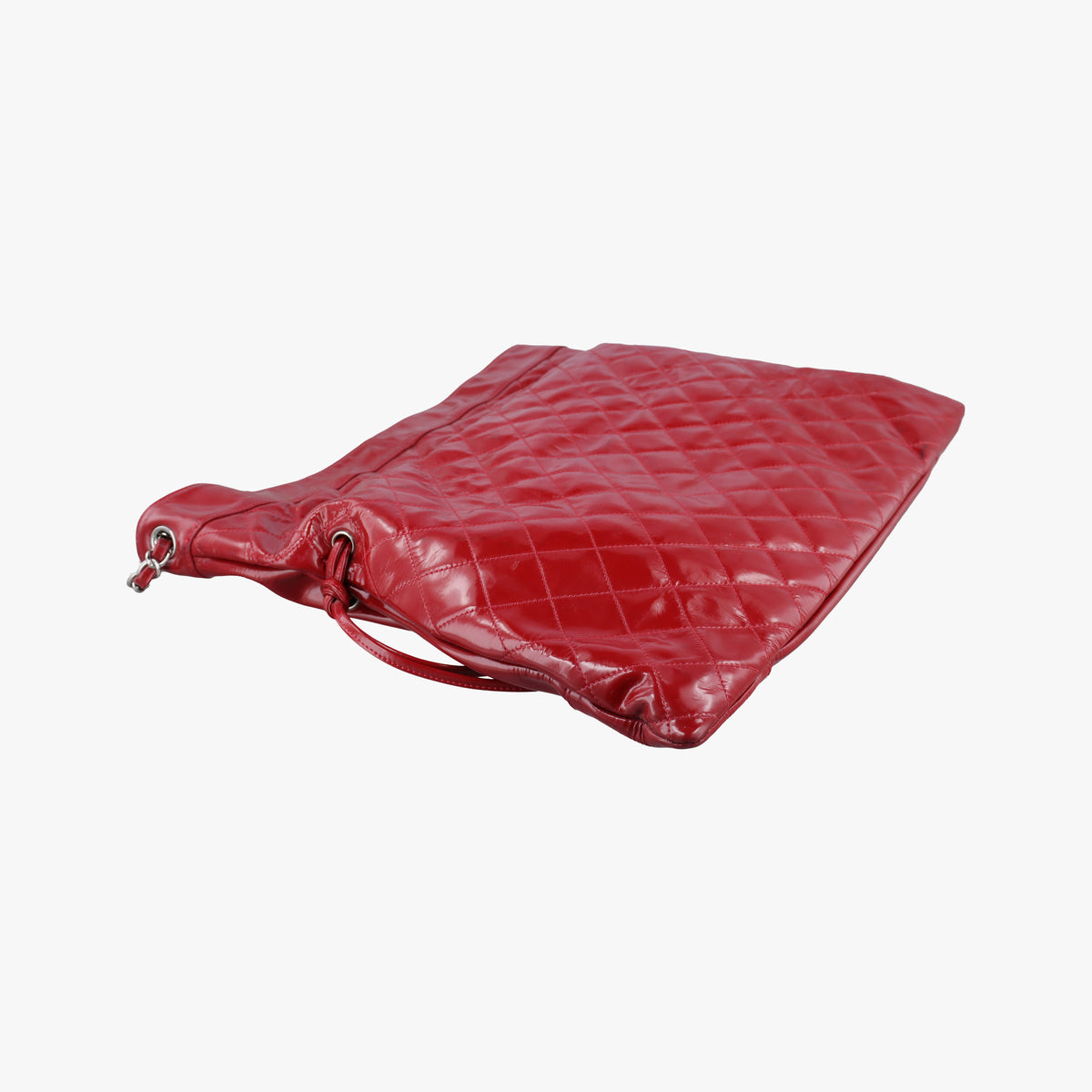 Secondhand Chanel Drawstring Tote Red Patent A47746 shoulderbag | stylenewstar