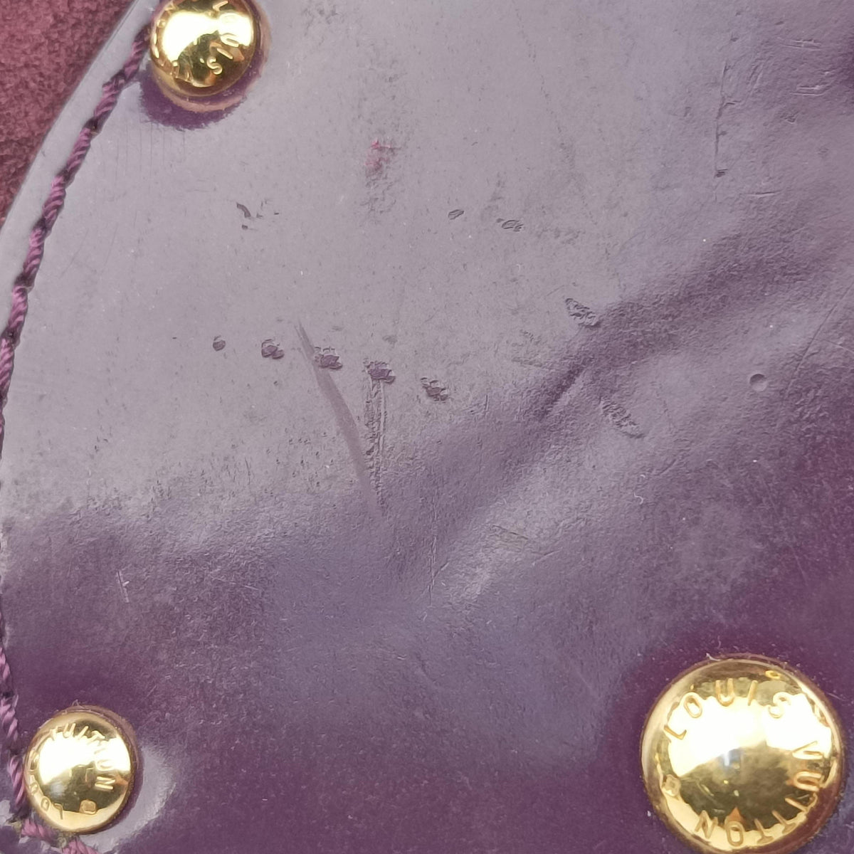 Vintage Louis Vuitton Mahina Surya XL Violet Vernis M95798 handbag | stylenewstar