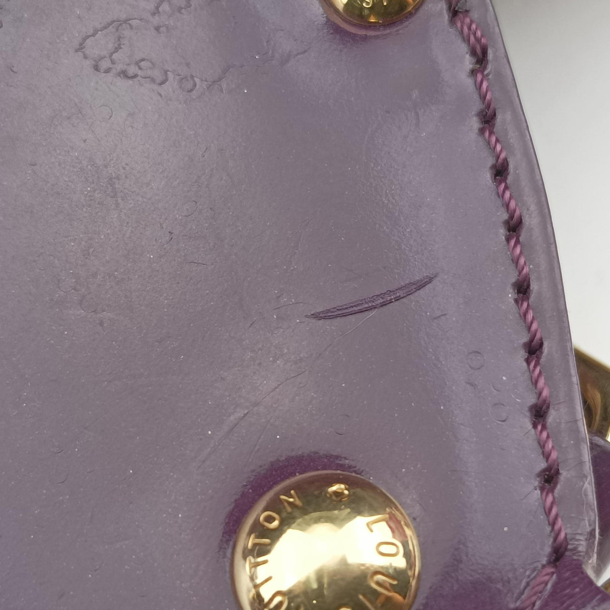 Vintage Louis Vuitton Mahina Surya XL Violet Vernis M95798 handbag | stylenewstar