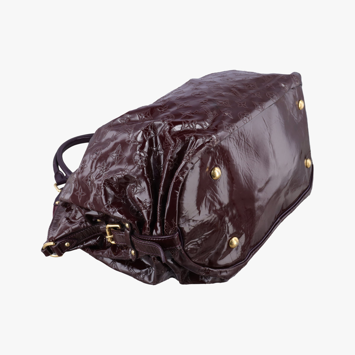 Vintage Louis Vuitton Mahina Surya XL Violet Vernis M95798 handbag | stylenewstar