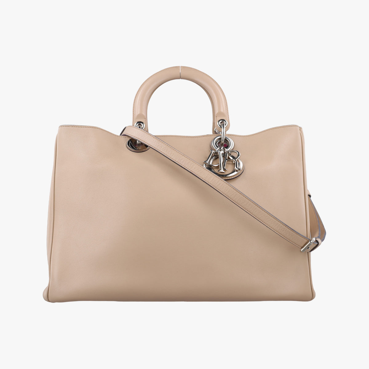 Secondhand Christian Dior Diorissimo Beige Leather  shoulderbag | stylenewstar