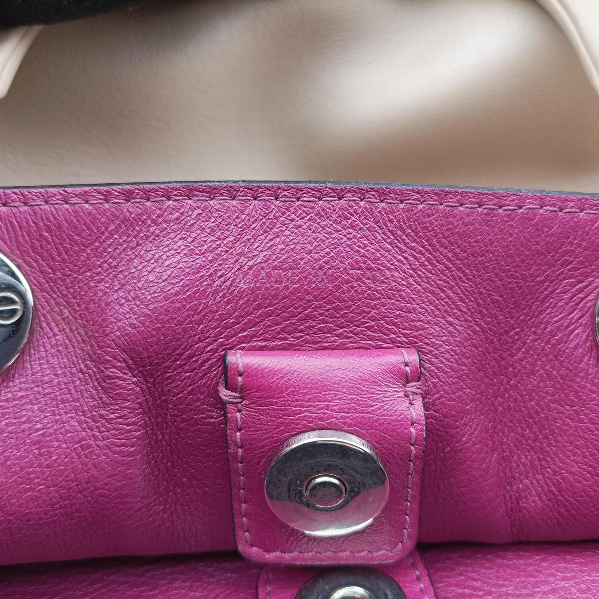 Secondhand Christian Dior Diorissimo Beige Leather  shoulderbag | stylenewstar