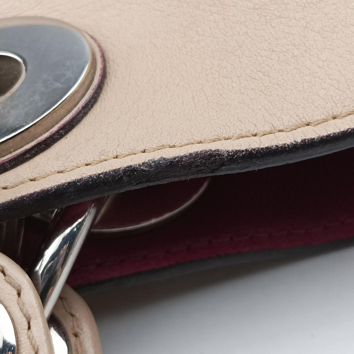 Secondhand Christian Dior Diorissimo Beige Leather  shoulderbag | stylenewstar