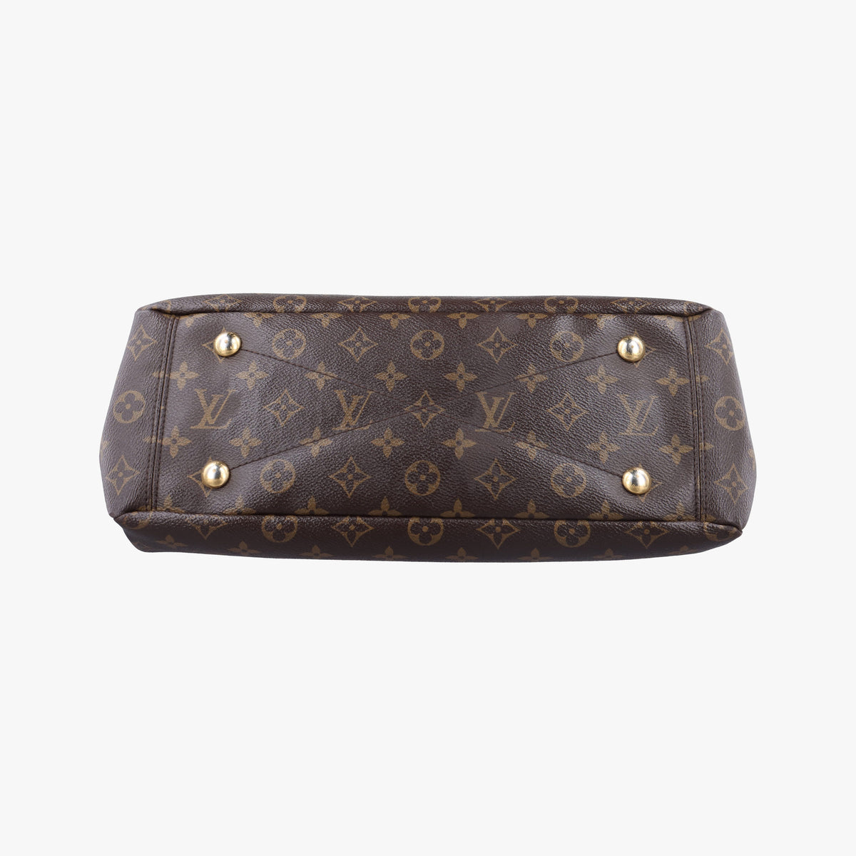 Vintage Louis Vuitton PALLAS brown×purple Monogram Canvas×calf leather M40908 shoulderbag | stylenewstar