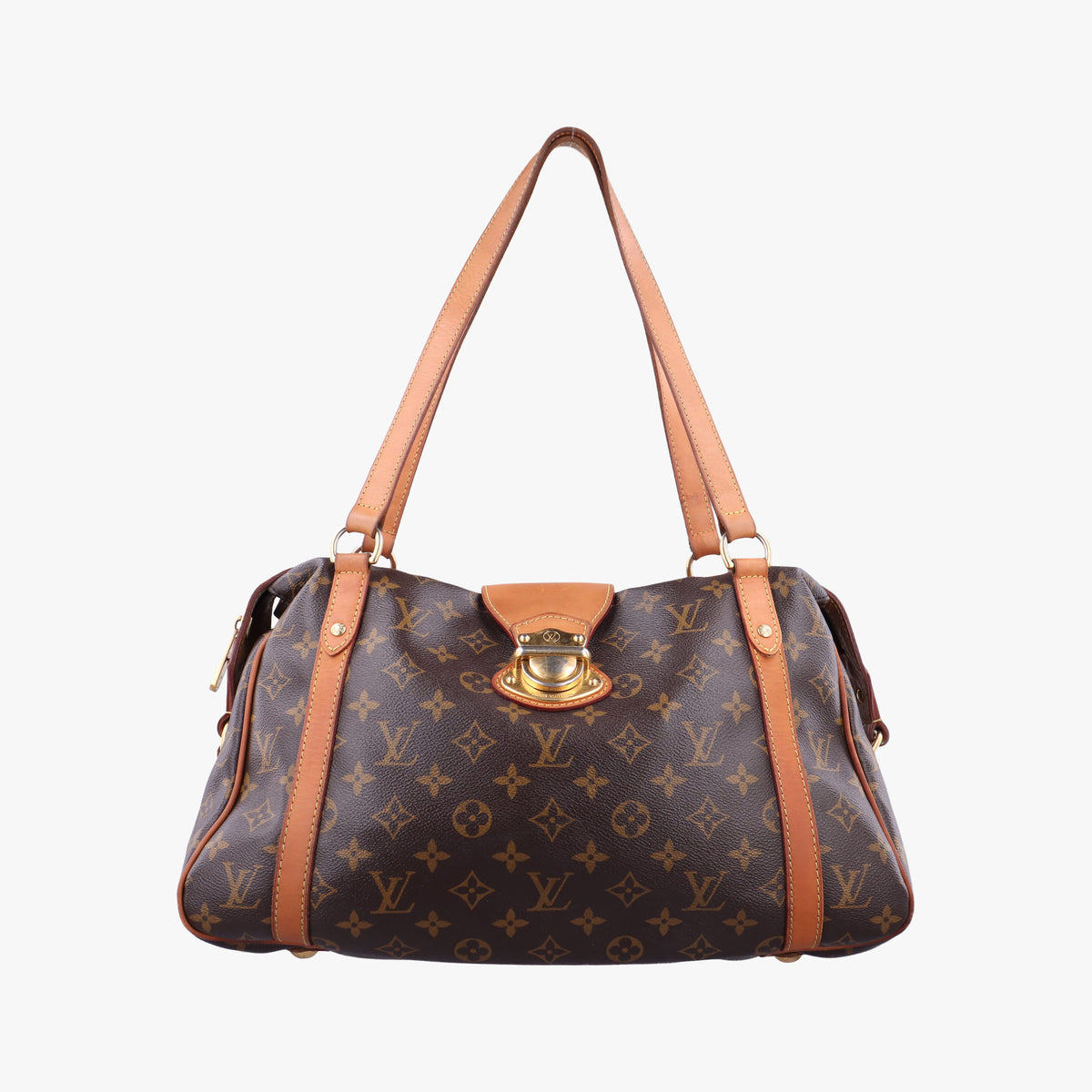 Pre-owned Louis Vuitton STRESA PM brown Monogram Canvas M51186 shoulderbag | stylenewstar