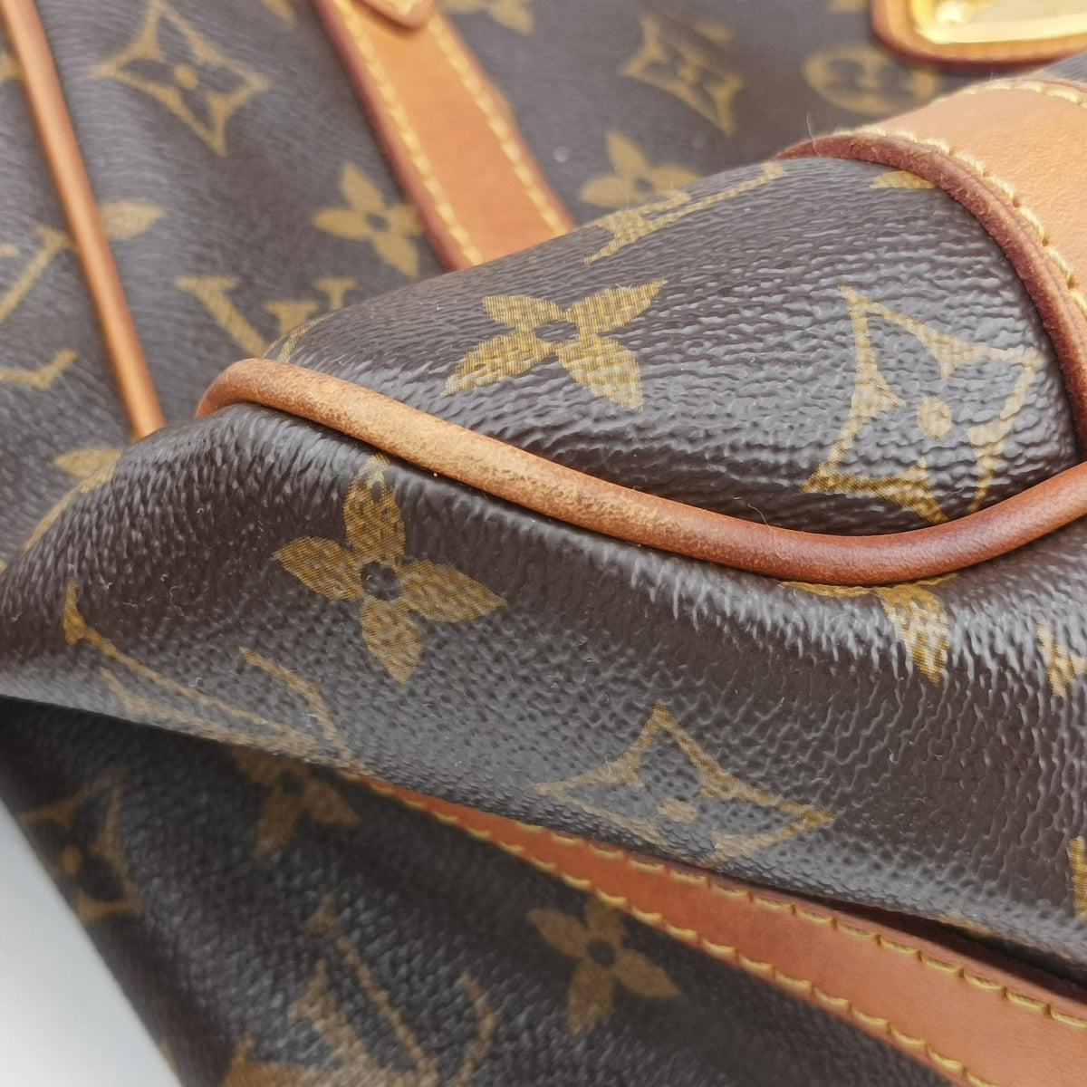 Pre-owned Louis Vuitton STRESA PM brown Monogram Canvas M51186 shoulderbag | stylenewstar