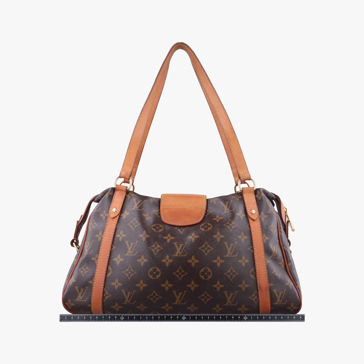 Pre-owned Louis Vuitton STRESA PM brown Monogram Canvas M51186 shoulderbag | stylenewstar