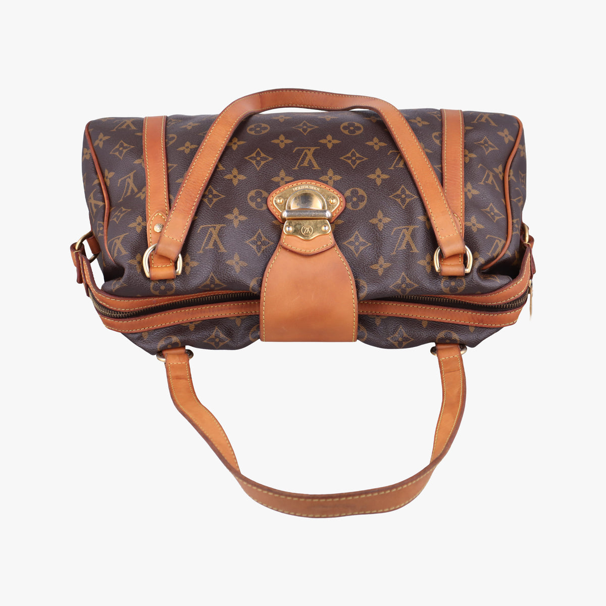Pre-owned Louis Vuitton STRESA PM brown Monogram Canvas M51186 shoulderbag | stylenewstar