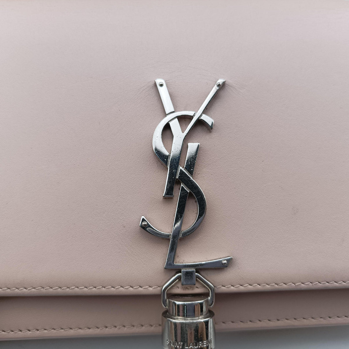 Pre-owned Yves Saint Laurent KATE Pink Leather 452159 shoulderbag | stylenewstar