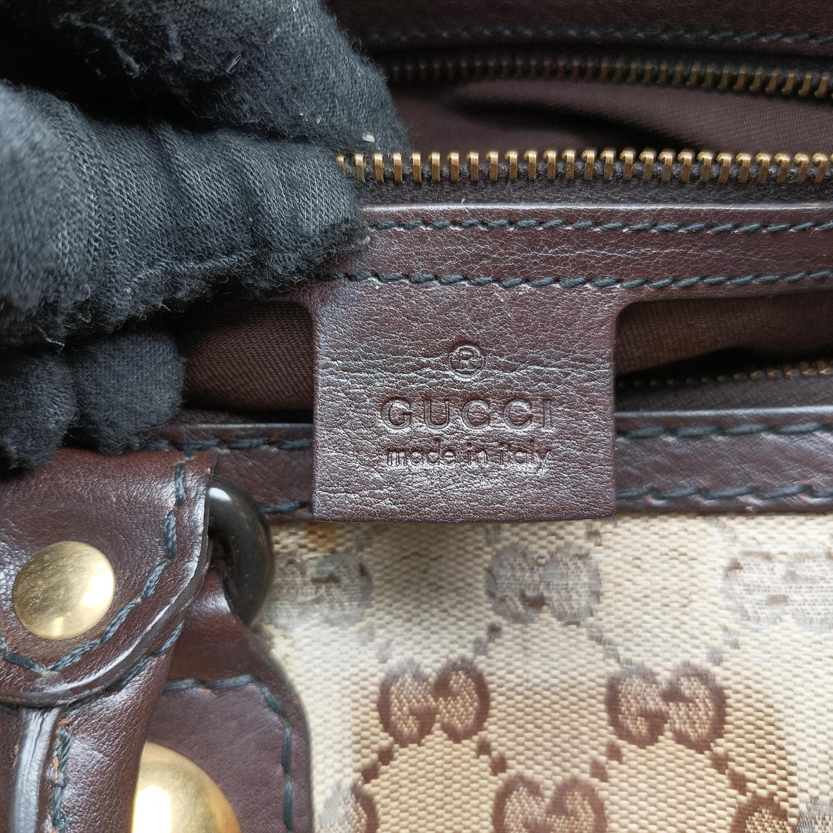 Secondhand Gucci Babushka Multicolour PVC coated canvas×Leather 207775 handbag | stylenewstar