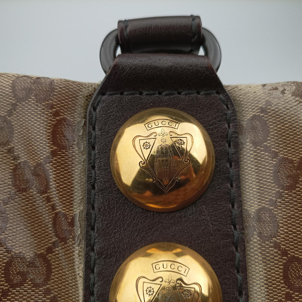 Secondhand Gucci Babushka Multicolour PVC coated canvas×Leather 207775 handbag | stylenewstar