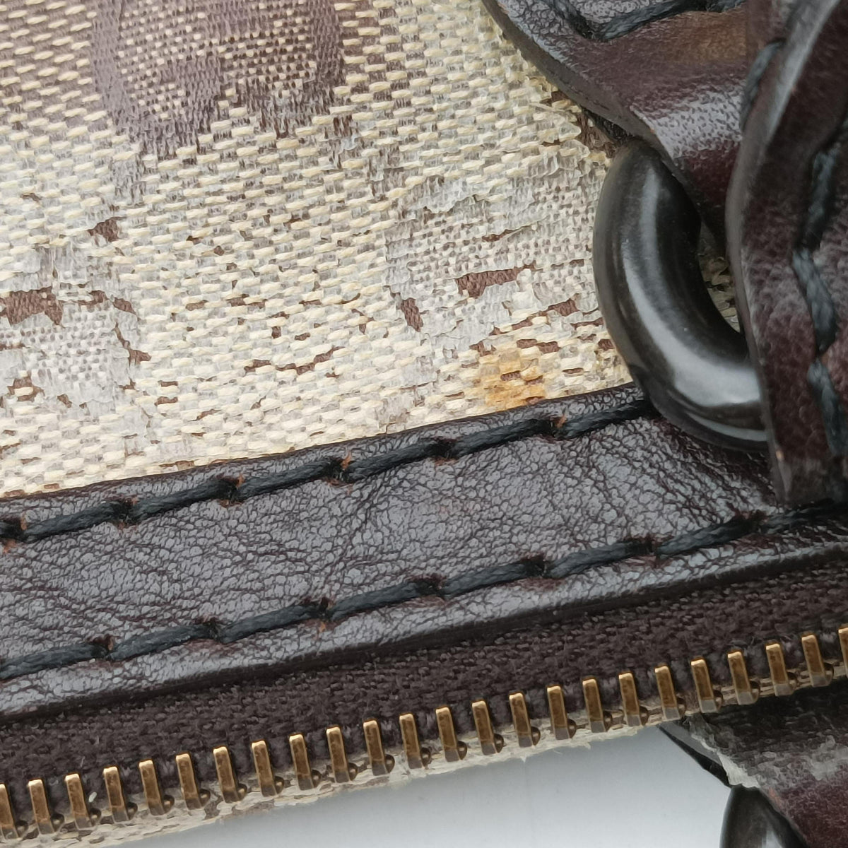 Secondhand Gucci Babushka Multicolour PVC coated canvas×Leather 207775 handbag | stylenewstar