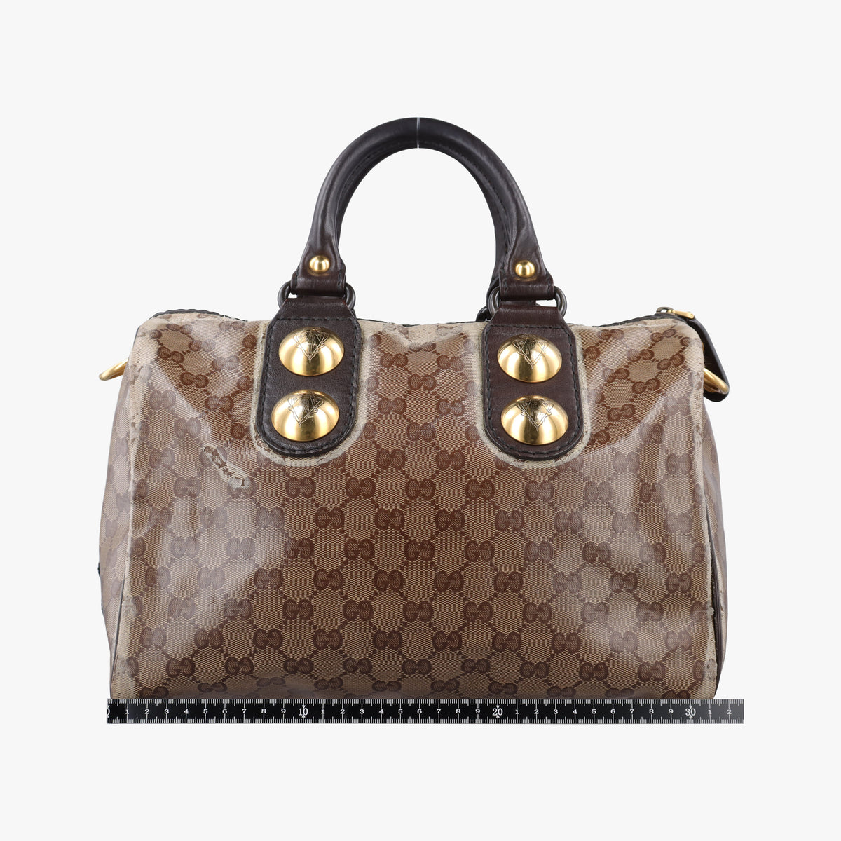 Secondhand Gucci Babushka Multicolour PVC coated canvas×Leather 207775 handbag | stylenewstar