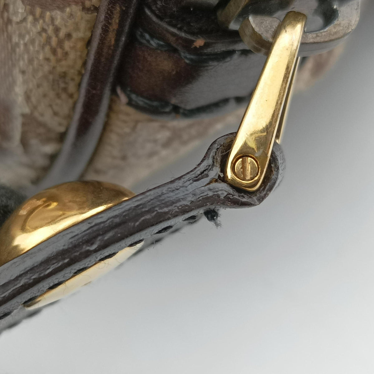 Secondhand Gucci Babushka Multicolour PVC coated canvas×Leather 207775 handbag | stylenewstar