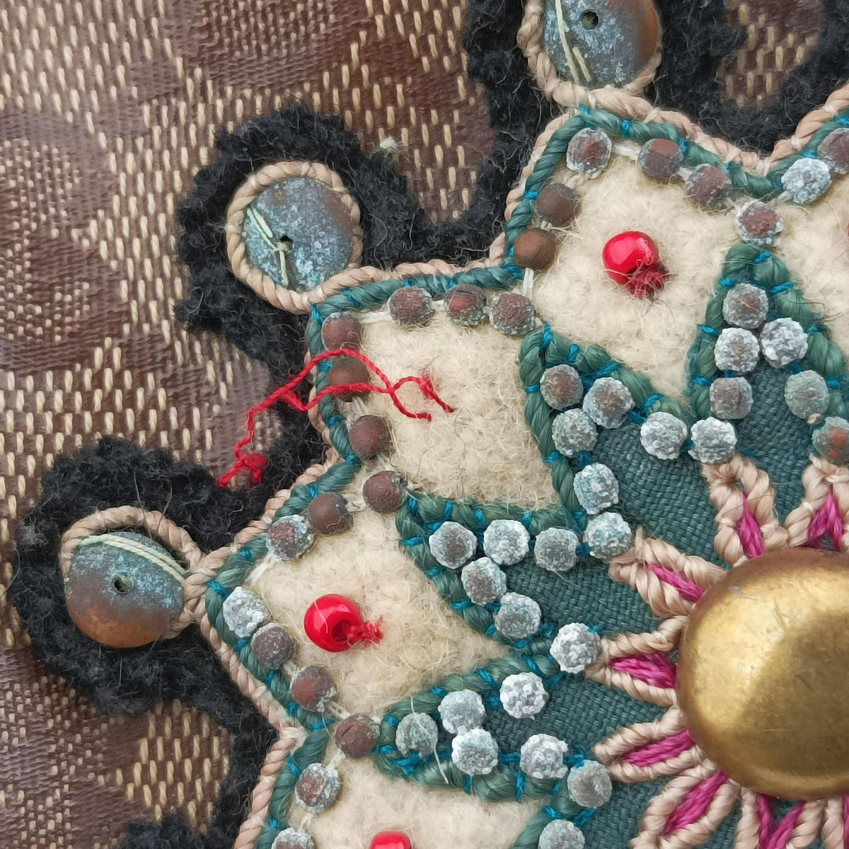 Secondhand Gucci Babushka Multicolour PVC coated canvas×Leather 207775 handbag | stylenewstar