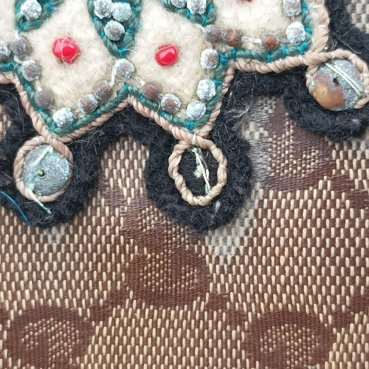Secondhand Gucci Babushka Multicolour PVC coated canvas×Leather 207775 handbag | stylenewstar