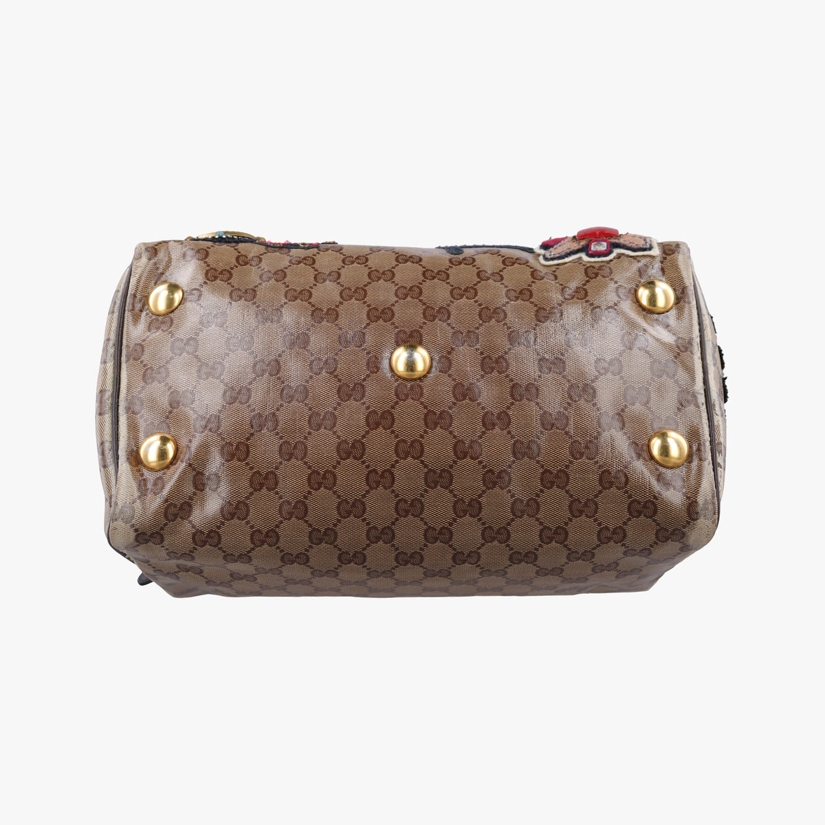 Secondhand Gucci Babushka Multicolour PVC coated canvas×Leather 207775 handbag | stylenewstar