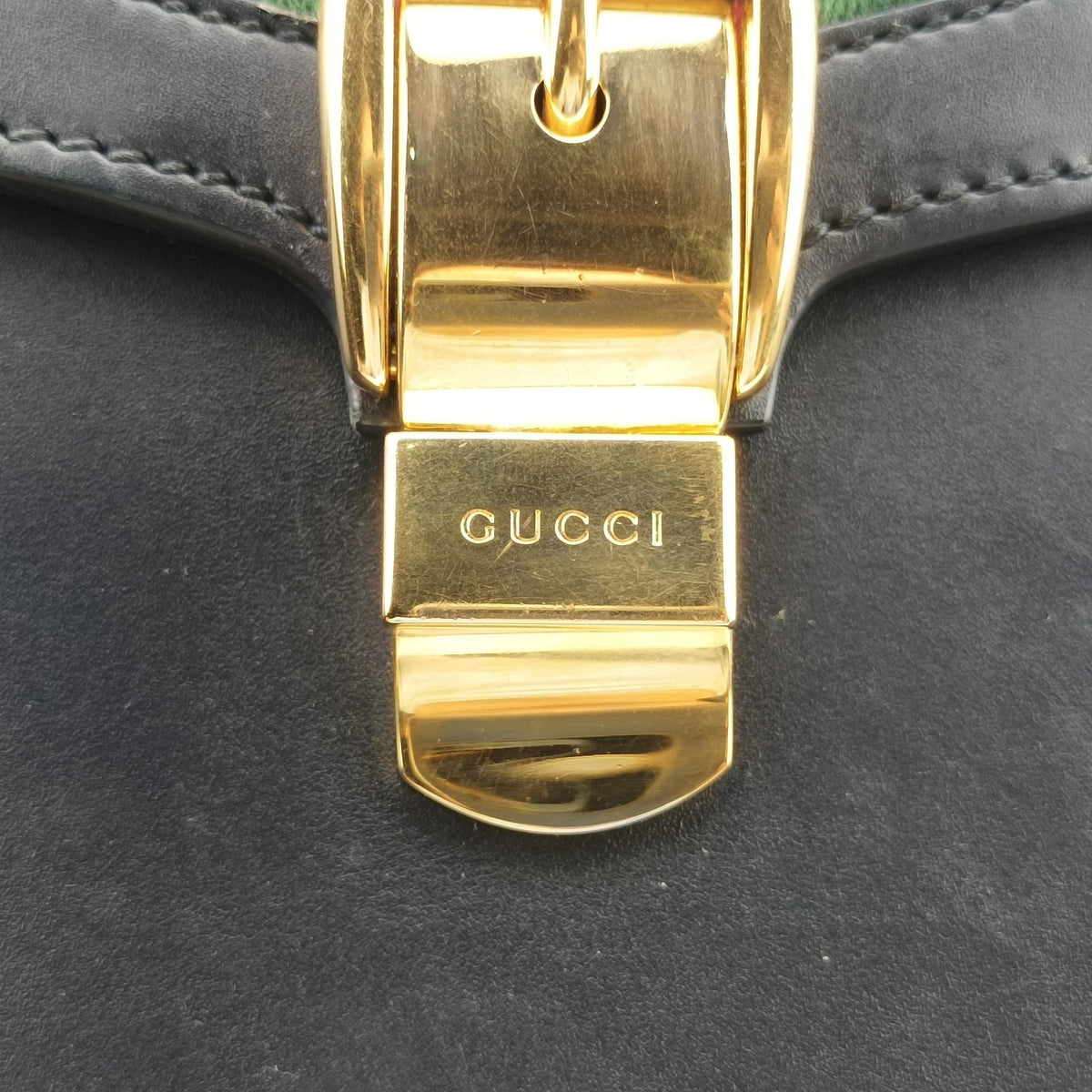 Pre-owned Gucci Sylvie Black Leather 431665 shoulderbag | stylenewstar