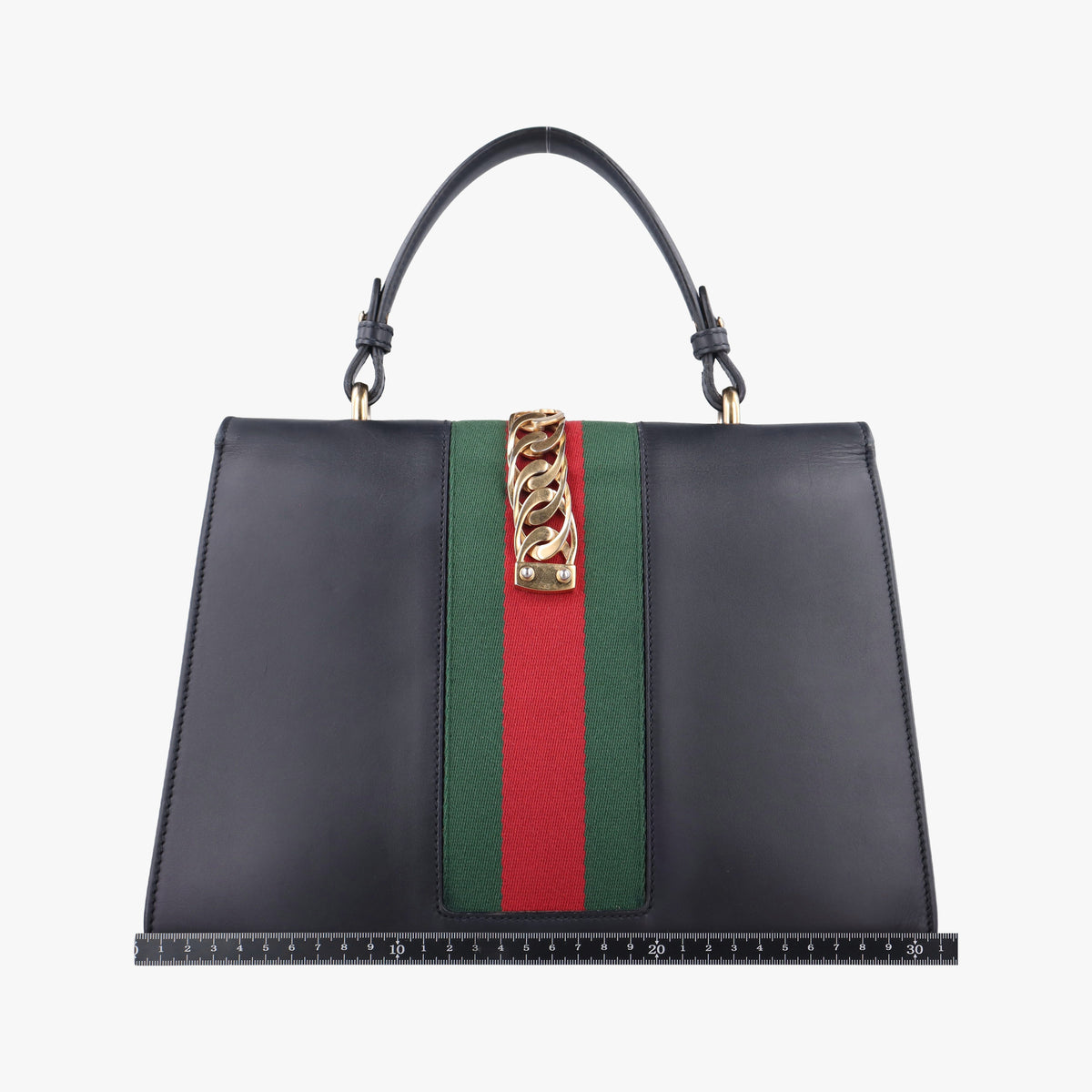 Pre-owned Gucci Sylvie Black Leather 431665 shoulderbag | stylenewstar