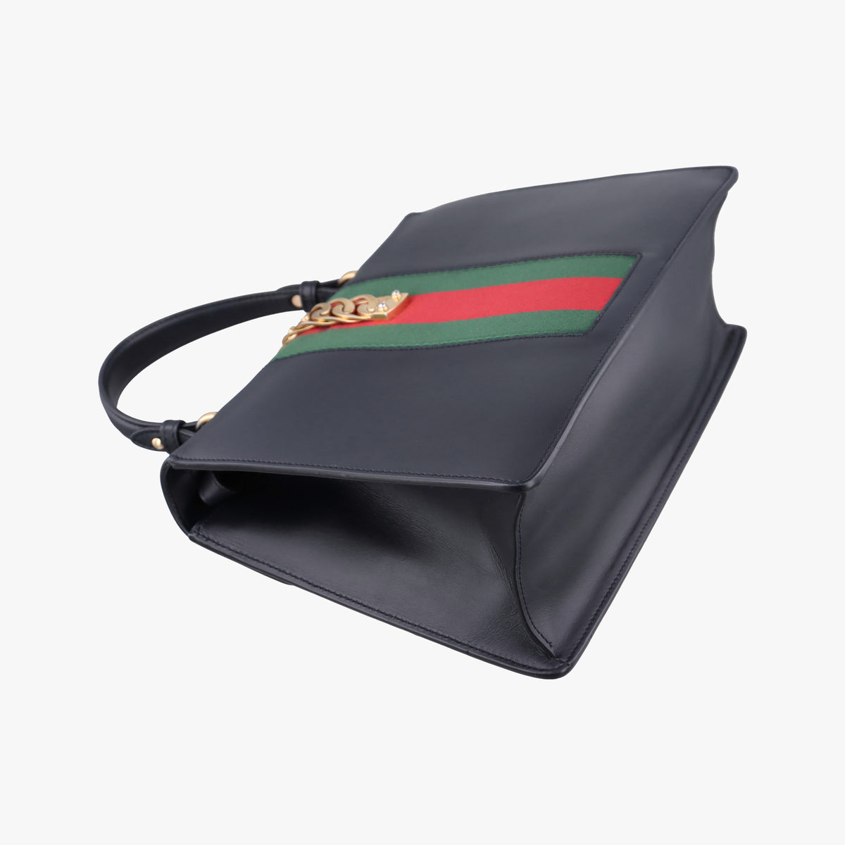 Pre-owned Gucci Sylvie Black Leather 431665 shoulderbag | stylenewstar