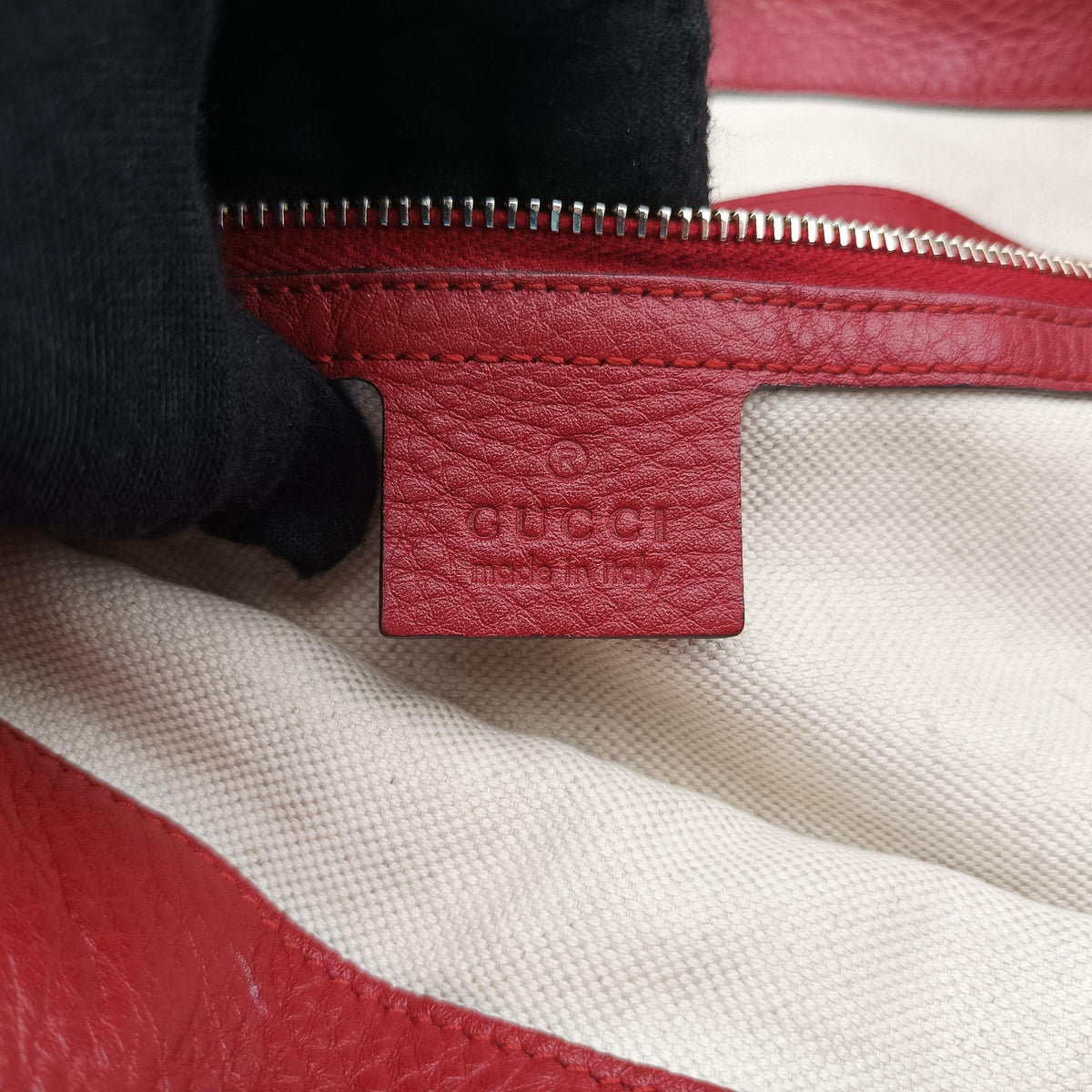 Pre-owned Gucci Bamboo Shopper Tote Red Leather 323663 shoulderbag | stylenewstar