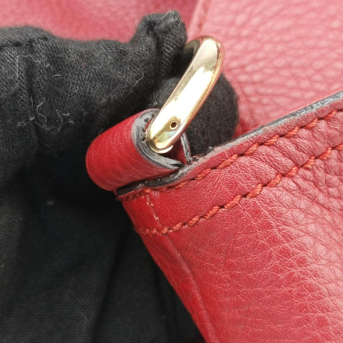 Vintage Gucci Bamboo Shopper Tote Red Leather 323663 shoulderbag | stylenewstar