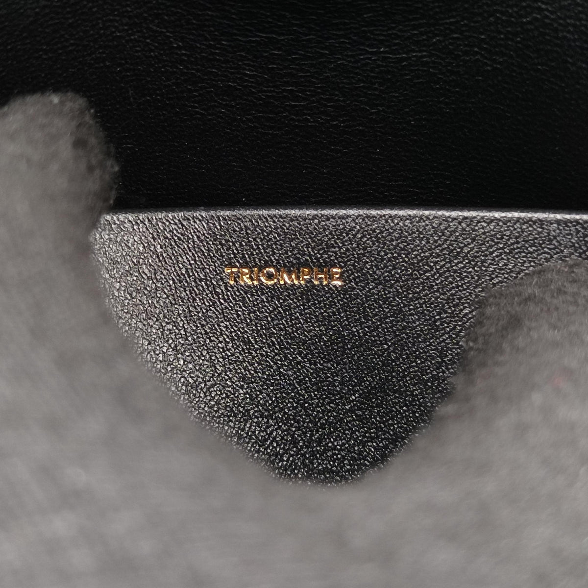 Secondhand Celine Teen Triomphe Black Leather  shoulderbag | stylenewstar