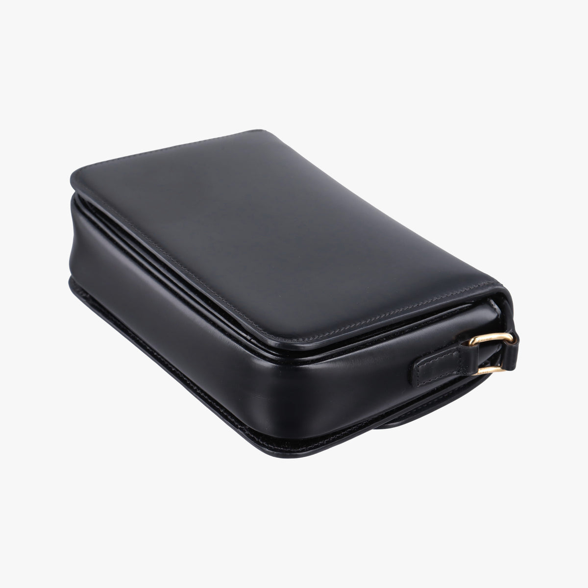 Secondhand Celine Teen Triomphe Black Leather  shoulderbag | stylenewstar