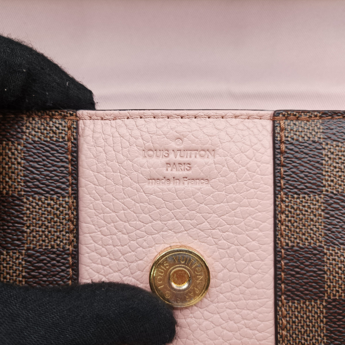 Pre-owned Louis Vuitton Bond Street EBENE×Magnolia Damier Canvas×Taurillon leather N64417 shoulderbag | stylenewstar