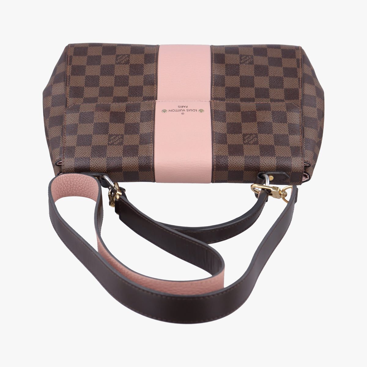 Pre-owned Louis Vuitton Bond Street EBENE×Magnolia Damier Canvas×Taurillon leather N64417 shoulderbag | stylenewstar
