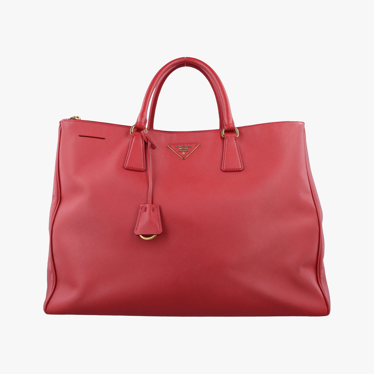 Pre-owned Prada Galleria Red SAFFIANO Leather BN1844 handbag | stylenewstar