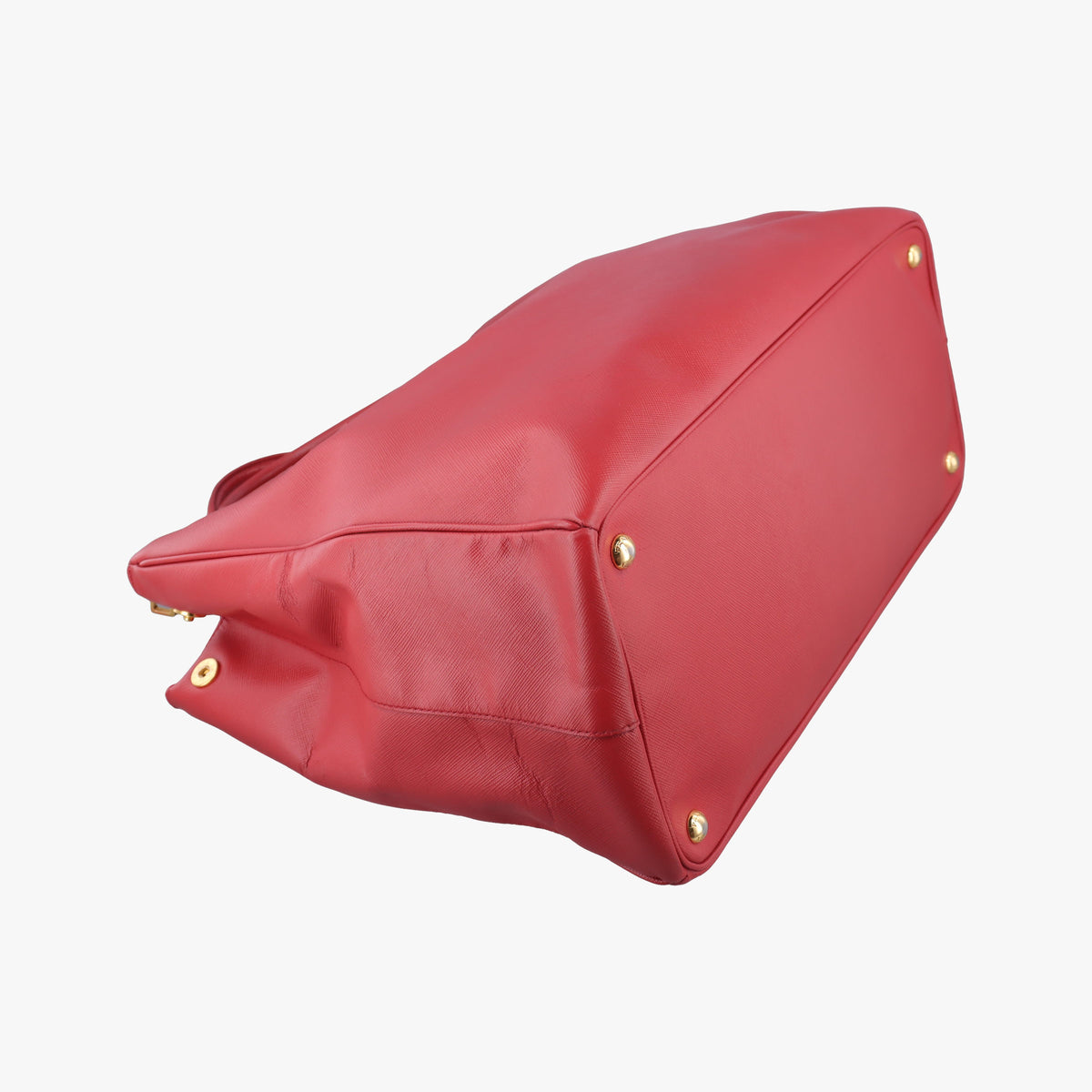Pre-owned Prada Galleria Red SAFFIANO Leather BN1844 handbag | stylenewstar