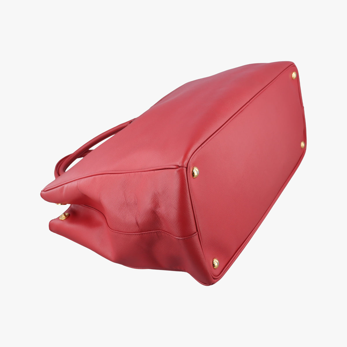 Pre-owned Prada Galleria Red SAFFIANO Leather BN1844 handbag | stylenewstar