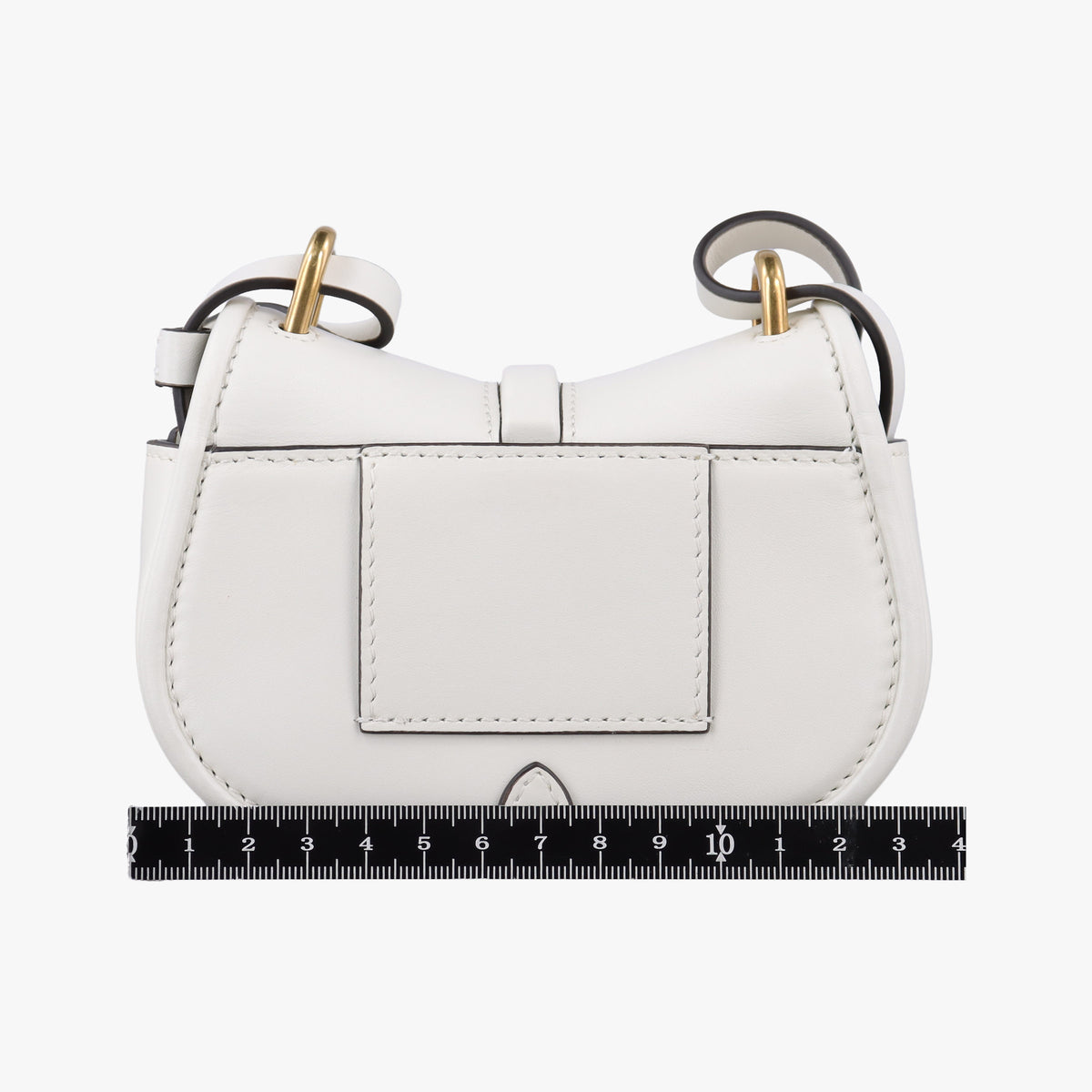 Vintage Fendi C'mon Nano White Leather 7AS219 shoulderbag | stylenewstar